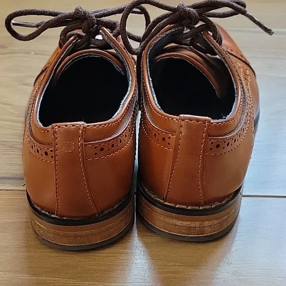 *3/$15* Bruno Marc Brown Boys Dress Shoes Size 10 - Picture 3 of 10